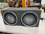 Dual pioneer 12” car speaker box.