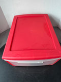 Aero Housewares Plastic Stackable Ornament Storage Drawer with Ornament Hooks