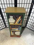 "Book" Painted Cupboard