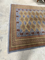 L- Hand Knotted Rug, BLue/brown tones,  12 ft x 8 ft