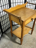 Antique Spool Turned Wooden Wash Stand