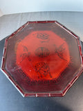 Asian Inspired Octagonal Divided Wooden Keepsake Box