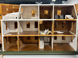 Unfinished Colonial Style Doll House on Wheels (PROJECT)