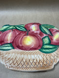 Ceramic Basket Of Apples Trivet