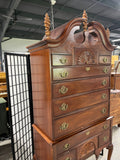 Bassett Queen Anne Style Highboy, Cardboard Backing***HEAVY ITEM***READ DETAILS ON PICK UP POLICY***