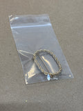 Tiffany 14K Gold Braided Oval Brooch - 4.79g