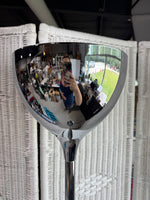 Modern Chrome Torchiere Floor Lamp (WORKS)