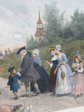 Color Etching “Sunday Morning in Sleepy Hollow” by Jennie Brown Combe