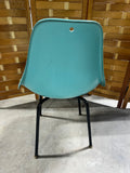 Mid Century Modern Unbranded Turquoise ColorFiberglass Chair (Herman Miller Style)