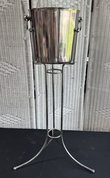 Chrome Wine Bucket with Stand