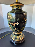 Oriental Accents Floral Bird Ceramic Vase Lamp (WORKS)