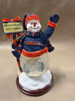 University Of VA Snowman Snow Globe