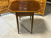 Drop Leaf Side Table with Inlay