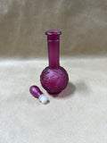 Avon Skin So Soft Grapes Purple Glass Decanter (A)