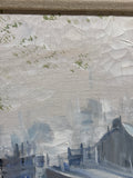 Large Parisian City Scape Painting by B. La Vie; Signed