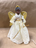 Pair Of Christmas Angels — 1 Lights Up And WORKS