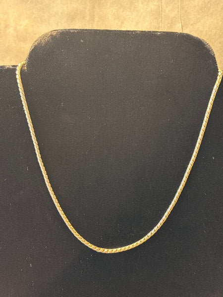 Gold Tone Necklace (Choker) - H