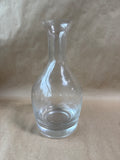 Etched Clear Glass Decanter / Vase