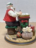 (AA) Norman Rockwell Santa Checking his List Figurine - See Description