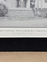 Matted Print of The Williamsburg Capitol - No Frame