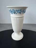 Wedgwood Lavender on Cream Trumpet Vase