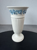 Wedgwood Lavender on Cream Trumpet Vase