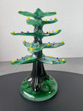 Signed J. Svoboda Karlov Czech Blown Art Glass Christmas Tree Sculpture
