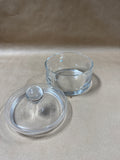 Clear Glass Vanity Jar With Lid