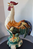 XL Italian Style Glazed Ceramic Rooster