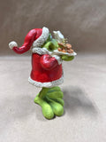 (A) Russ Douglas Christmas Santa Bobble Frog