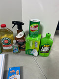 Cleaning Lot T, Most bottles at least half full