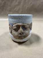 3D Face Pottery Coffee Mug