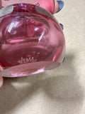 Small Pink Blown Glass Pink Perfume Bottle // Signed By Tom Hesse