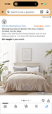 Sealed Westinghouse Beige Silky Flannel Reverse to Sherpa Warming Blanket