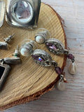 4-Piece Lot of Assorted Silver Tone Earrings (A)
