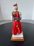 Mameluk de la Garde Capitaine Van Gerdinge Sitzendorf Porcelain French Soldier with Wooden Base & Box