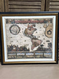 Map of Americas Circa 1680 Print