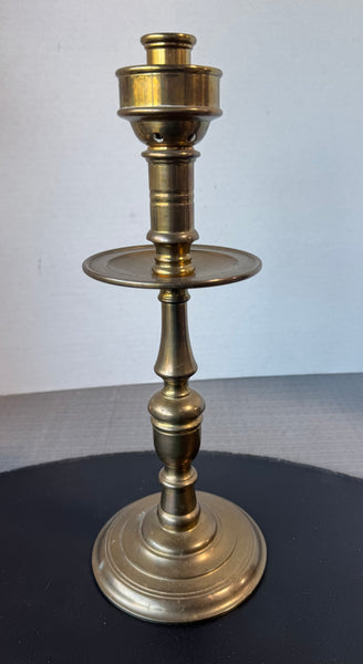 Solid Brass Candlestick with Drip Pan