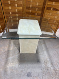 Glass Top Side Table