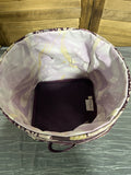 Thirty One Round Tote, purple tones (A)