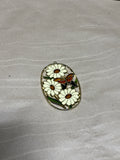 Oval Brass Daisy And Butterfly Suncatcher (B)