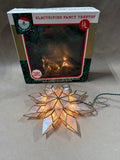 Light Up Capiz Shell Star Tree Topper With Box WORKS