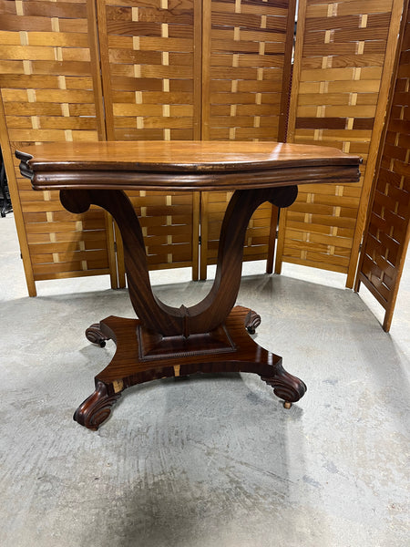 Antique Accent Table on Casters