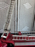 Tonka TFD Vintage Pressed Steel Aerial Ladder Fire Truck with Side Ladders