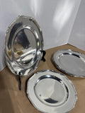 6 Piece Heavy Pewter Plates
