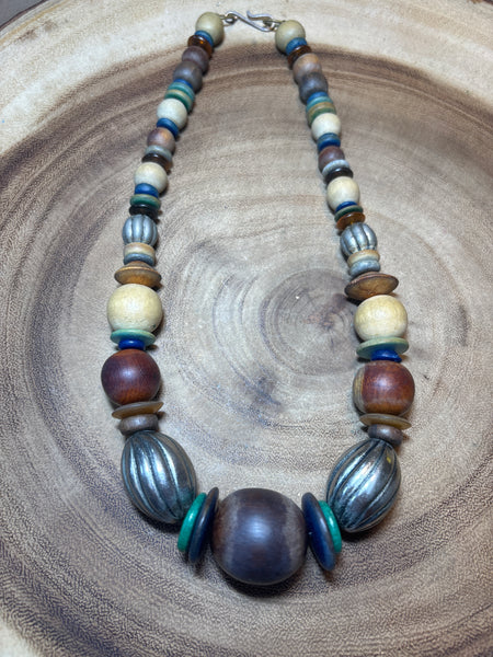 Wooden Beaded Necklace