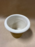 Small Terra Cotta Style Planter With Glazed Inside (B)