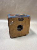 Wooden ABC Block Piggy Bank With Kennedy Half Dollar Coins *READ DESCRIPTION*