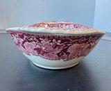 (KK) Mason’s England Vista Pink China Double Handled Oval Vegetable Bowl