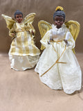 Pair Of Christmas Angels — 1 Lights Up And WORKS